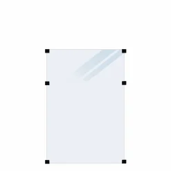 PLUS GLASHEGN HÆRDET FROSTED 90 X 127 X 0.60 CM