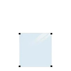 PLUS GLASHEGN HÆRDET KLART 90 X 91 X 90 X 0.80 CM