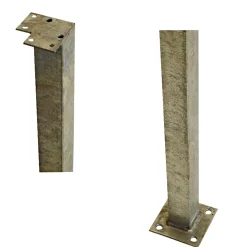 PLUS HJØRNE STÅLSTOLPE VARMGALVANISERET STÅL 4.50 X 4.50 X 103.30 CM
