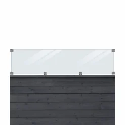 PLUS KLINK PROFILHEGN TRYKIMPRÆGNERET OG GRUNDMALET SORT 174 X 125 CM