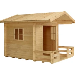 PLUS LEGEHUS 190 X 215 X 238 CM NATUR NÅLETRÆ