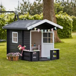 PLUS LEGEHUS 153 X 162 X 198 CM NATUR NÅLETRÆ