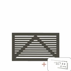 PLUS LÅGE FUNGICIDBEHANDLET OG GRUNDMALET UMBRAGRÅ 150 X 90 CM