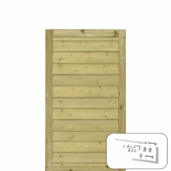 PLUS LÅGE TRYKIMPRÆGNERET NATUR 100 X 163 CM