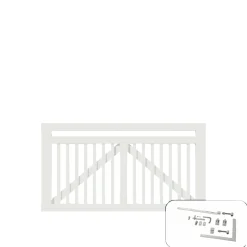 PLUS LINEA LÅGE FUNGICIDBEHANDLET OG GRUNDMALET 2 GANGE HVID 150 X 80 CM