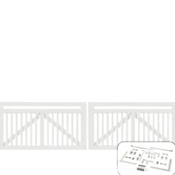 PLUS LINEA LÅGE FUNGICIDBEHANDLET OG GRUNDMALET 2 GANGE HVID 300 X 80 CM