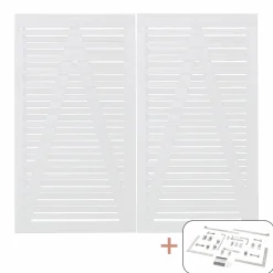 PLUS OSAKA LÅGE FUNGICIDBEHANDLET OG GRUNDMALET 2 GANGE HVID 200 X 180 CM