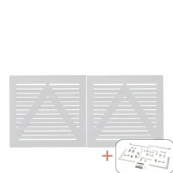 PLUS OSAKA LÅGE FUNGICIDBEHANDLET OG GRUNDMALET 2 GANGE HVID 200 X 93 CM