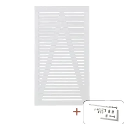 PLUS OSAKA LÅGE FUNGICIDBEHANDLET OG GRUNDMALET 2 GANGE HVID 100 X 180 CM