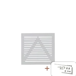 PLUS OSAKA LÅGE FUNGICIDBEHANDLET OG GRUNDMALET 2 GANGE HVID 100 X 93 CM