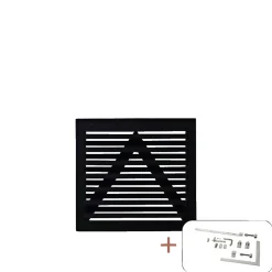 PLUS OSAKA LÅGE FUNGICIDBEHANDLET OG GRUNDMALET SORT 100 X 93 CM