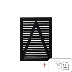 PLUS OSAKA LÅGE FUNGICIDBEHANDLET OG GRUNDMALET SORT 100 X 136 CM