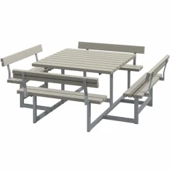 PLUS PICNIC BORDBÆNKESÆT GRÅBRUN
