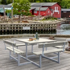PLUS PICNIC BORDBÆNKESÆT GRÅBRUN