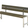 PLUS PLANKEBÆNK GRÅBRUN 176 CM