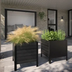 PLUS PLANTEKASSE SORT 46.50 X 46 X 43 CM