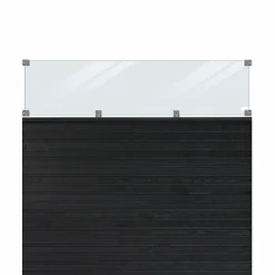 PLUS PROFILHEGN TRYKIMPRÆGNERET OG GRUNDMALET SORT 174 X 163 CM