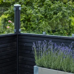 PLUS PROFILHEGN TRYKIMPRÆGNERET OG GRUNDMALET SORT 174 X 125 CM