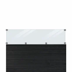 PLUS PROFILHEGN TRYKIMPRÆGNERET OG GRUNDMALET SORT 174 X 125 CM