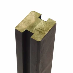 PLUS PROFILSTOLPE M/2 SPOR TRYKIMP. GRUNDMALET SORT 9 X 9 X 268 CM