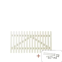 PLUS RETRO LÅGE FUNGICIDBEHANDLET OG GRUNDMALET 2 GANGE HVID 150 X 80 CM