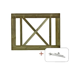 PLUS ROM LÅGE TRYKIMPRÆGNERET NATUR 100 X 75 CM