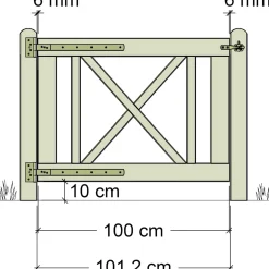 PLUS ROM LÅGE TRYKIMPRÆGNERET NATUR 100 X 75 CM