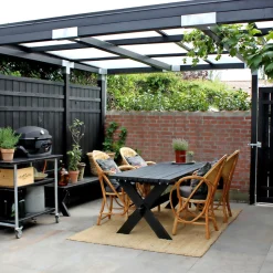 PLUS RUSTIK ENKELT LÅGE FUNGICIDBEHANDLET & GRUNDMALET 2 GANGE SORT 100 X 138 CM