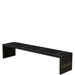 PLUS RUSTIK TRALLEBÆNK SORT 218 CM