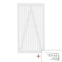 PLUS SENDAI LÅGE FUNGICIDBEHANDLET OG GRUNDMALET 2 GANGE HVID 100 X 180 CM