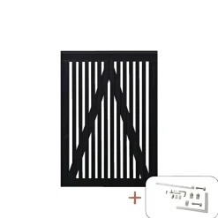 PLUS SENDAI LÅGE FUNGICIDBEHANDLET OG GRUNDMALET SORT 100 X 140 CM