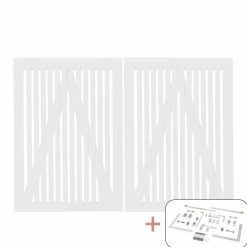 PLUS SENDAI LÅGE FUNGICIDBEHANDLET OG GRUNDMALET 2 GANGE HVID 200 X 140 CM