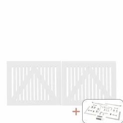 PLUS SENDAI LÅGE FUNGICIDBEHANDLET OG GRUNDMALET 2 GANGE HVID 200 X 80 CM