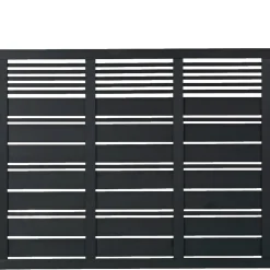 PLUS SILENCE TRÆHEGN FUNGICIDBEHANDLET OG GRUNDMALET SORT 176 X 140 CM