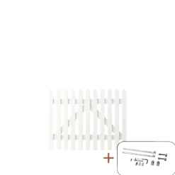 PLUS SKAGEN LÅGE FUNGICIDBEHANDLET OG GRUNDMALET 2 GANGE HVID 100 X 80 CM