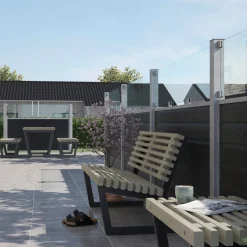 PLUS STÅLSTOLPE VARMGALVANISERET STÅL 8 X 8 X 238 CM