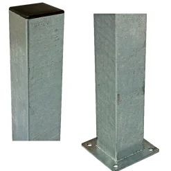 PLUS STÅLSTOLPE VARMGALVANISERET STÅL 8 X 8 X 132 CM