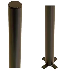 PLUS STÅLSTOLPE VARMGALVANISERET OG PULVERLAKERET GRÅSORT 4.20 X 4.20 X 186 CM