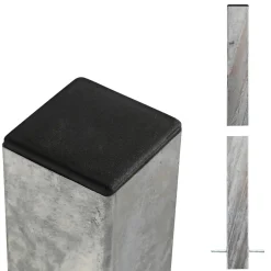 PLUS STÅLSTOLPE VARMGALVANISERET STÅL 8 X 8 X 268 CM