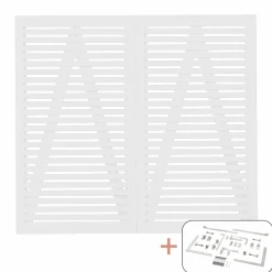 PLUS TOKYO LÅGE FUNGICIDBEHANDLET OG GRUNDMALET 2 GANGE HVID 200 X 180 CM