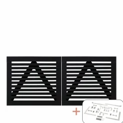 PLUS TOKYO LÅGE FUNGICIDBEHANDLET OG GRUNDMALET SORT 200 X 90 CM