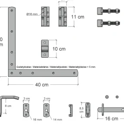 PLUS TOKYO LÅGE FUNGICIDBEHANDLET OG GRUNDMALET SORT 100 X 180 CM