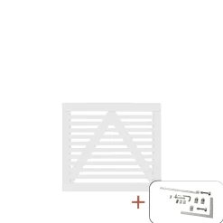 PLUS TOKYO LÅGE FUNGICIDBEHANDLET OG GRUNDMALET 2 GANGE HVID 100 X 90 CM