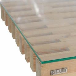 PLUS TRALLEMØBLER HÆRDET 6 MM GLASPLADE M/POLERET KANT KLAR GENBRUGSGUMMI