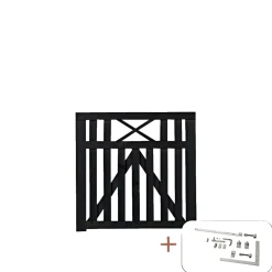 PLUS VINESSE LÅGE FUNGICIDBEHANDLET OG GRUNDMALET SORT 100 X 98 CM