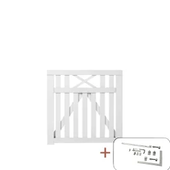 PLUS VINESSE LÅGE FUNGICIDBEHANDLET OG GRUNDMALET 2 GANGE HVID 100 X 98 CM