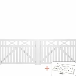 PLUS VINESSE LÅGE FUNGICIDBEHANDLET OG GRUNDMALET 2 GANGE HVID 300 X 98 CM