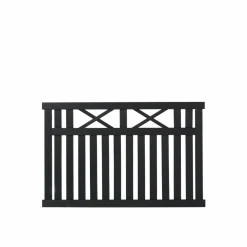 PLUS VINESSE TRÆHEGN FUNGICIDBEHANDLET OG GRUNDMALET SORT 150 X 96 CM