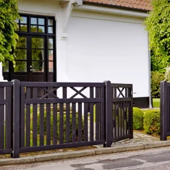 PLUS VINESSE TRÆHEGN FUNGICIDBEHANDLET OG GRUNDMALET SORT 150 X 96 CM