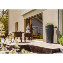 4RAIN REGNVANDSBEHOLDER 230L, H1,14 MTR GRÅ